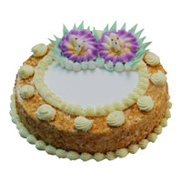 New Year Cakes in Mumbai Same Day incorporate with 500 gm Eggless Butter Scotch Cakes to Mumbai