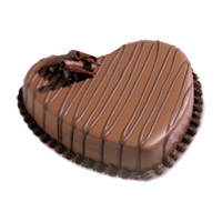 Online Valentine's Day Cakes Delivery to Mumbai - Heart Shape Chocolate Heart Cake