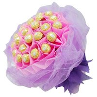 Send New Year Gifts to Mumbai together with 40 Pcs Ferrero Rocher Chocolates Bouquet in Mumbai