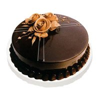 Send Online Happy Friendship Day Cakes of 500 gm Chocolate Truffle Cake to Mumbai 