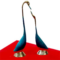 Shop for Christmas Gifts to Nashik including A Pair of Swan in Brass