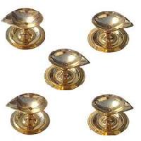 Get Diwali Gifts to Nashik. Set of 5 Diya in Brass