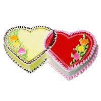 Online Delivery of 3 Kg Double Heart Butter Scotch Strawberry 2-in-1 Cake in Mumbai