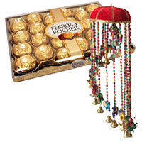 24 Pcs Ferrero Rocher with Red Hanging Decorative