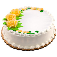 Happy Friendship Day Cakes. 1 Kg Eggless Vanilla Cake to Mumbai From 5 Star Bakery