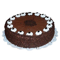 Send 1 Kg Eggless Chocolate Cake  to Mumbai From 5 Star Bakery
