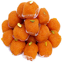 Send Durga Puja Sweets to Mumbai consist of 1kg Motichoor Ladoo