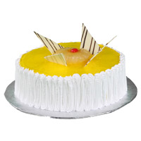 New Year Cakes in Mumbai coupled with 1 Kg Pineapple Cakes in Mumbai