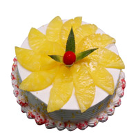 2 Kg Pineapple Cake in Mumbai From 5 Star Bakery. Diwali Cakes to Thane