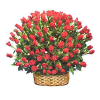 Deliver Red Roses Basket 250 Flowers to Mumbai, Online Rakhi to Mumbai