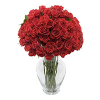 Place Online Order for Red Roses in Vase 36 Flowers in Mumbai