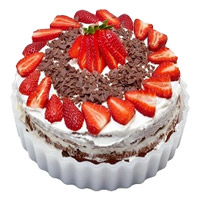 Send Father's Day Cakes to Mumbai - Strawberry Cake From 5 Star