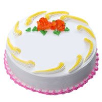 Exclusively Cakes in Mumbai available only for New Year like 500 gm Eggless Vanilla Cake in Mumbai