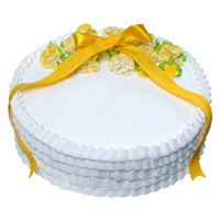 New Year Cakes Delivery in Mumbai deliver to 1 Kg Eggless Vanilla Cakes in Mumbai