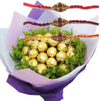 Place Online Order for 24 Pcs Ferrero Rocher Bouquet in Mumbai