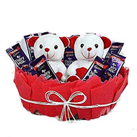 Send Diwali Gifts to Mumbai. Order 20 Red Roses 80 Pcs Ferrero Rocher Bouquet