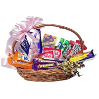 New Year Gifts in Mumbai send to Basket of Indian Assorted Chocolate in Ahmednagar