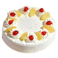 Friendship Day Cake to Mumbai, Send Online 3 Kg Pineapple Cake From 5 Star Bakery 