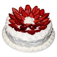 Send Delicious Diwali Cakes to Mumbai including 3 Kg Strawberry Cake in Mumbai From 5 Star Bakery